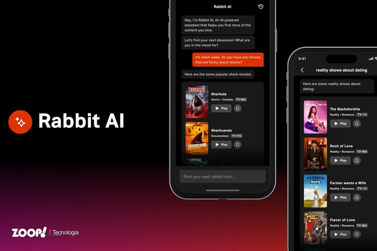 O Rabbit AI está sendo lançado como um teste beta no aplicativo Tubi TV.