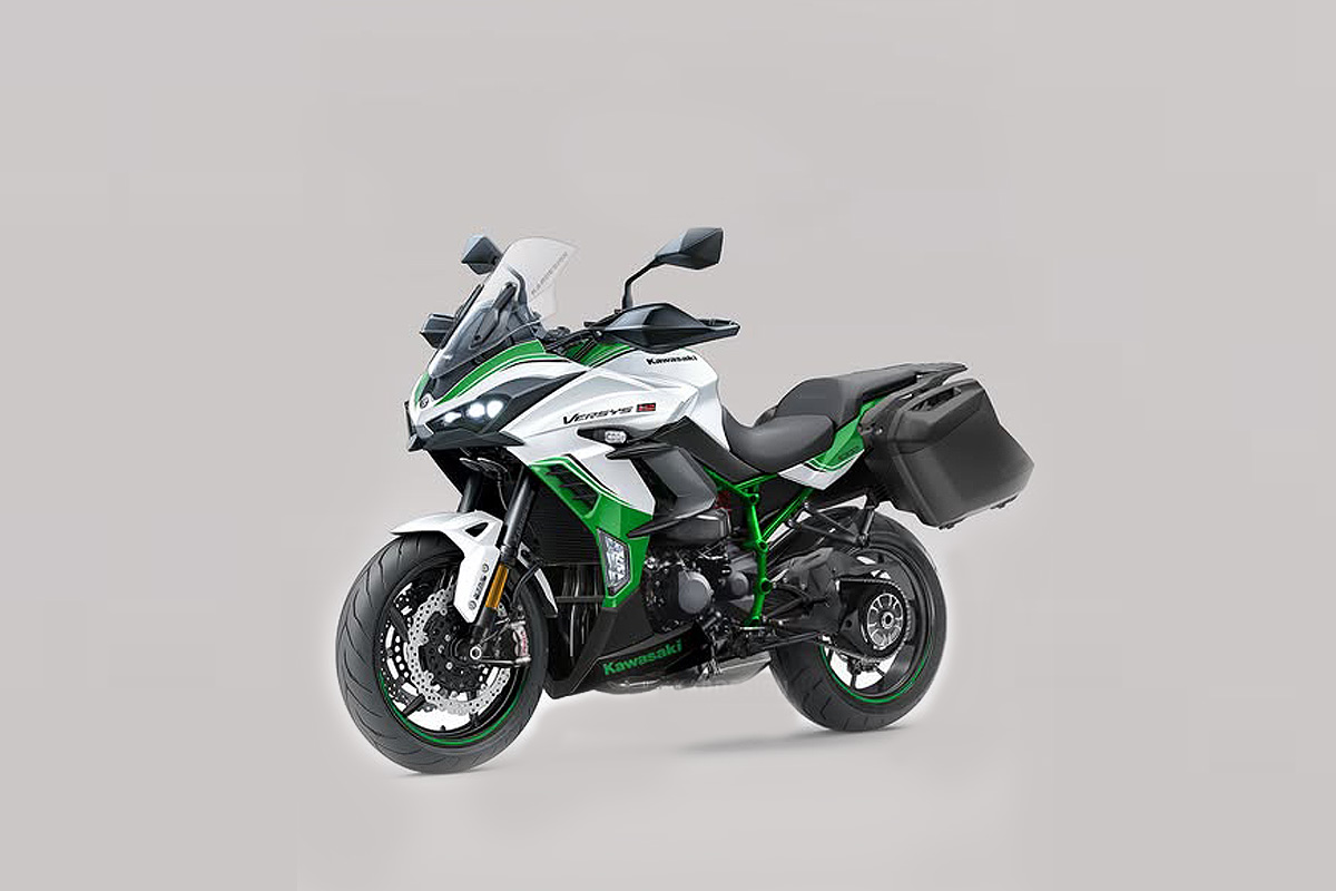 Imagem conceito da Kawasaki Versys H2.