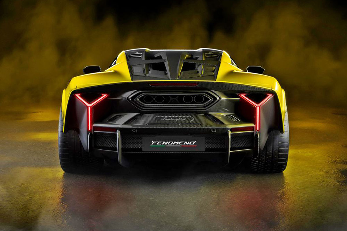 Lamborghini Fenômeno vem com muito mais potência, que, combinando os dois motores, chega a incríveis 1.065 cv.