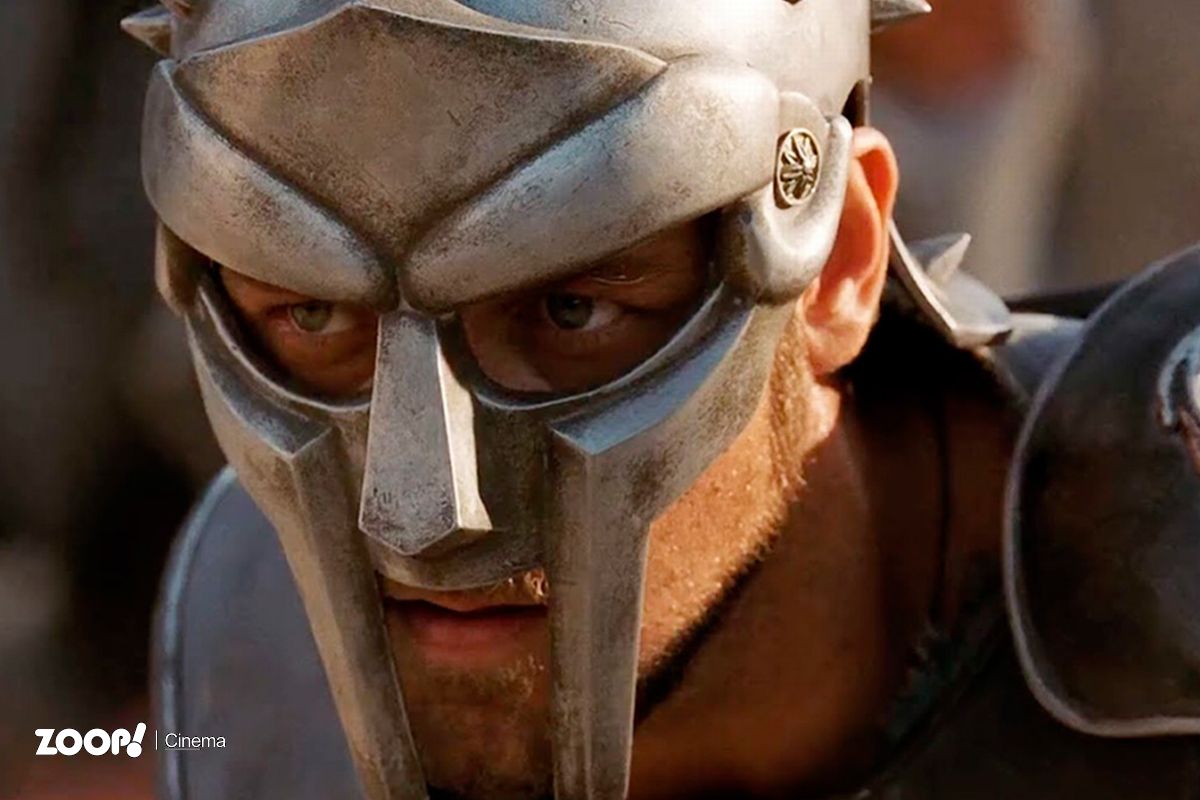 Russell Crowe como gladiador ilustra nosso artigo sobre: Gladiador 2 lançado em novembro de 2024.