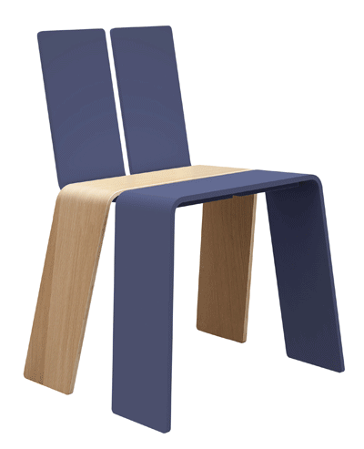 a cadeira colorida da wood