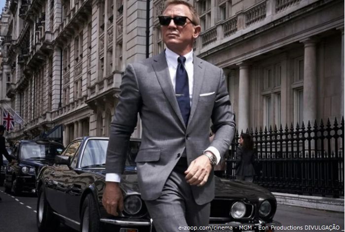 O ator Daniel Craig como o agente James Bond no filme Sem Tempo para Morrer. 