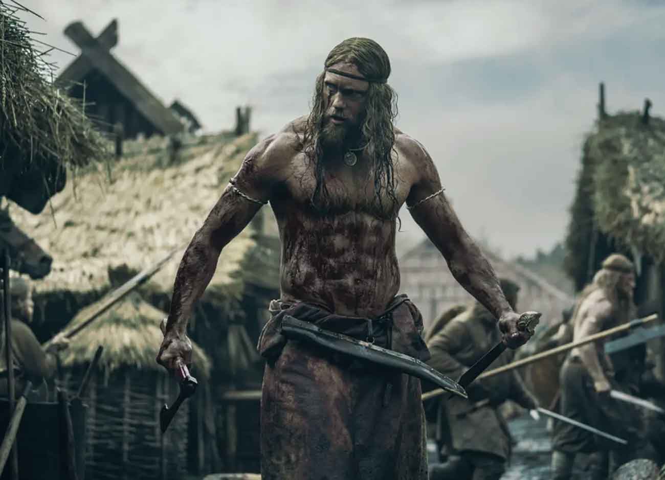 Alexander Skarsgård em 'The Northman'. Skarsgård em "O Homem do Norte".  
