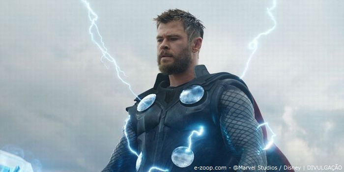 Thor (Chris Hemsworth) em Guardiões da Galáxia 3.