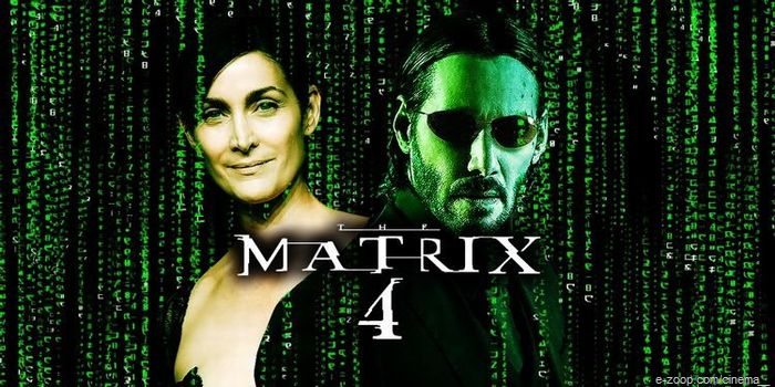 Matrix 4  - Keanu Reeves como Neo e a bela Carrie-Anne Moss - Imagem via Warner Bros.