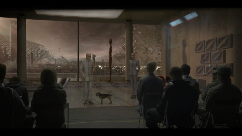A apresentação de Weyland no filme Prometheus