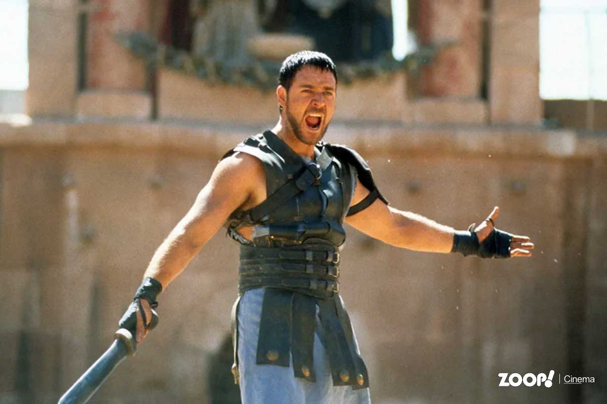 'Gladiador 2': Russel Crowe como o General Máximus no filme Gladiador. 
