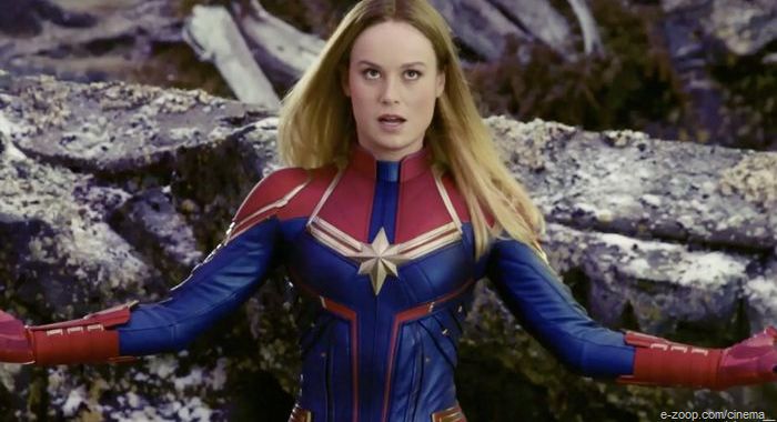 Brie Larson como a Capitã Marvel, mais uma integrante dos Vingadores