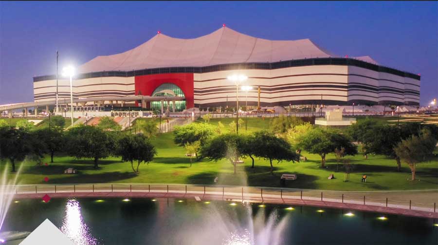 Al Thumama - Estádio da Copa do Mundo 2022 no Catar.