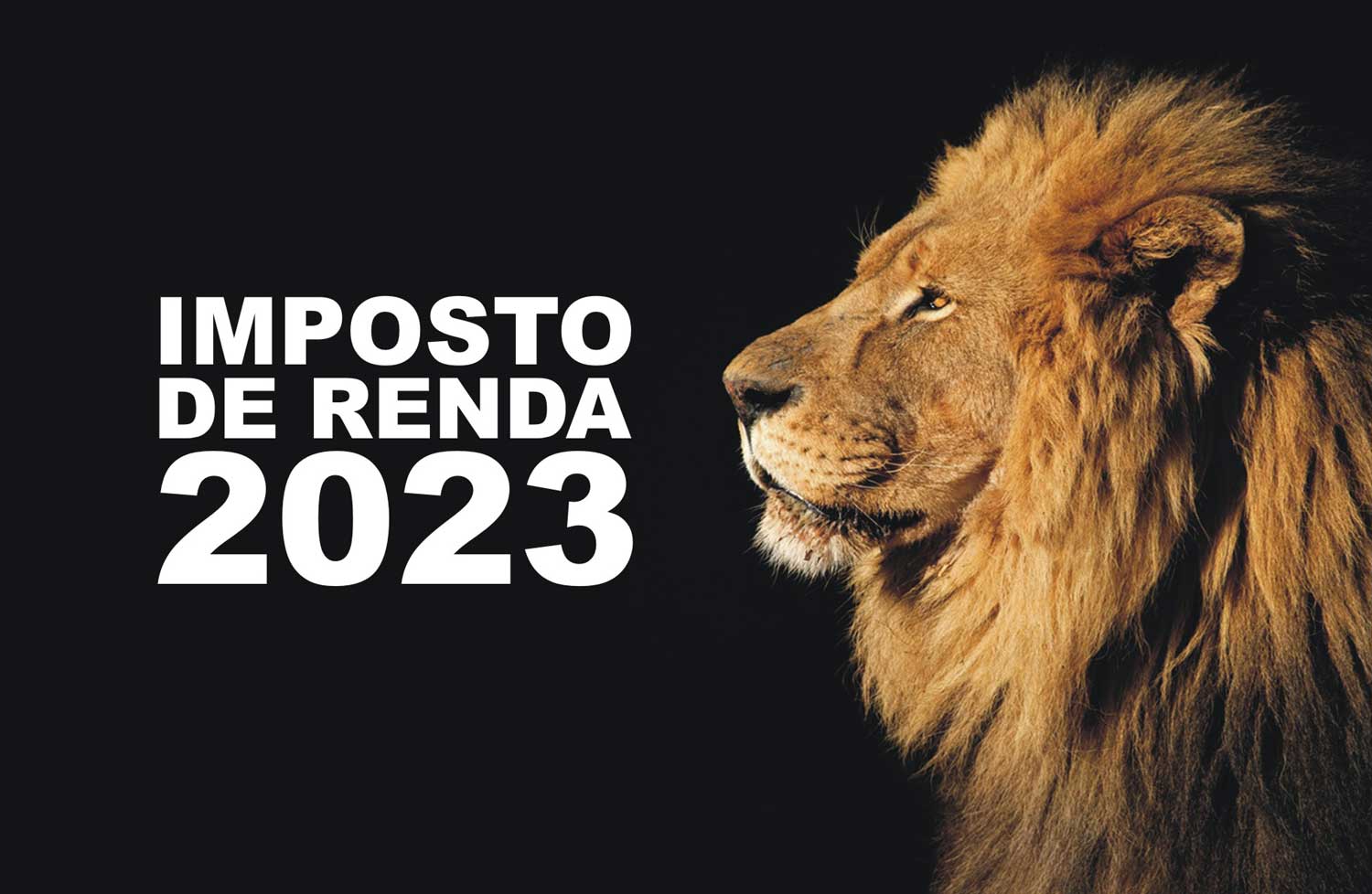 O leão, símbolo do Imposto de Renda -2023.