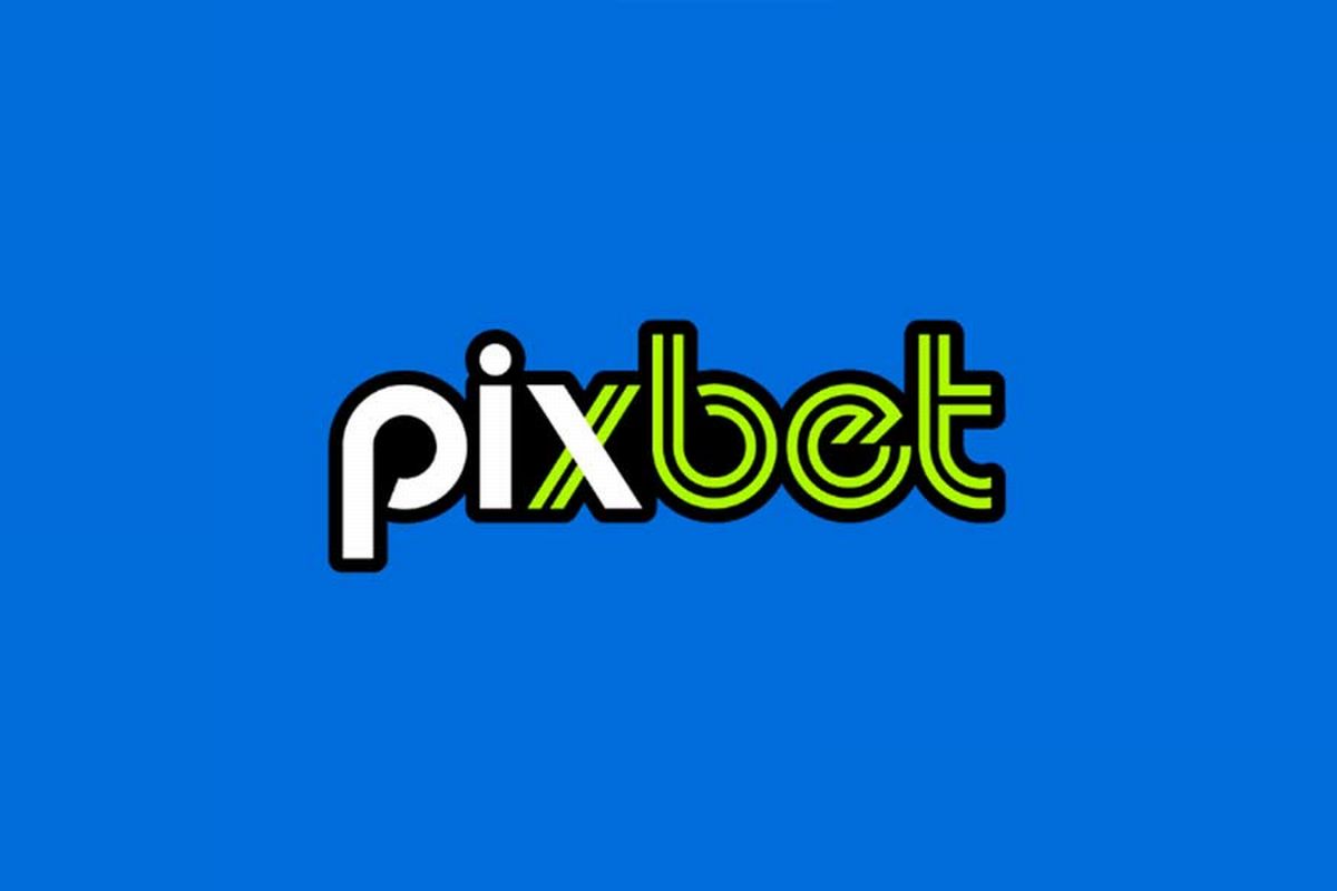 A marca da Pixbet sobre fundo azul ilustra nosso artigo sobre: Pixbet - apostas esportivas a dinheiro real e cassino online no Brasil.
