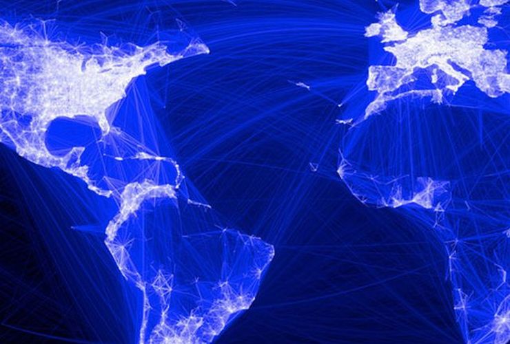 O mapa das redes sociais no mundo todo. Facebook domina  mais de 90% dos países monitorados