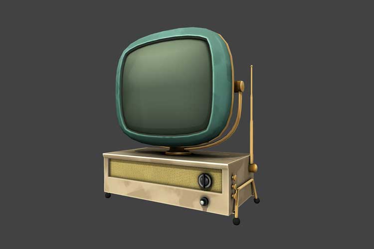 Uma televisão dos anos cinquenta. image/GettyImages