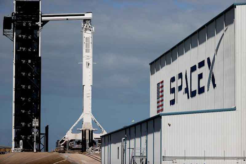 Instalação da SpaceX. Foto divulgação. 