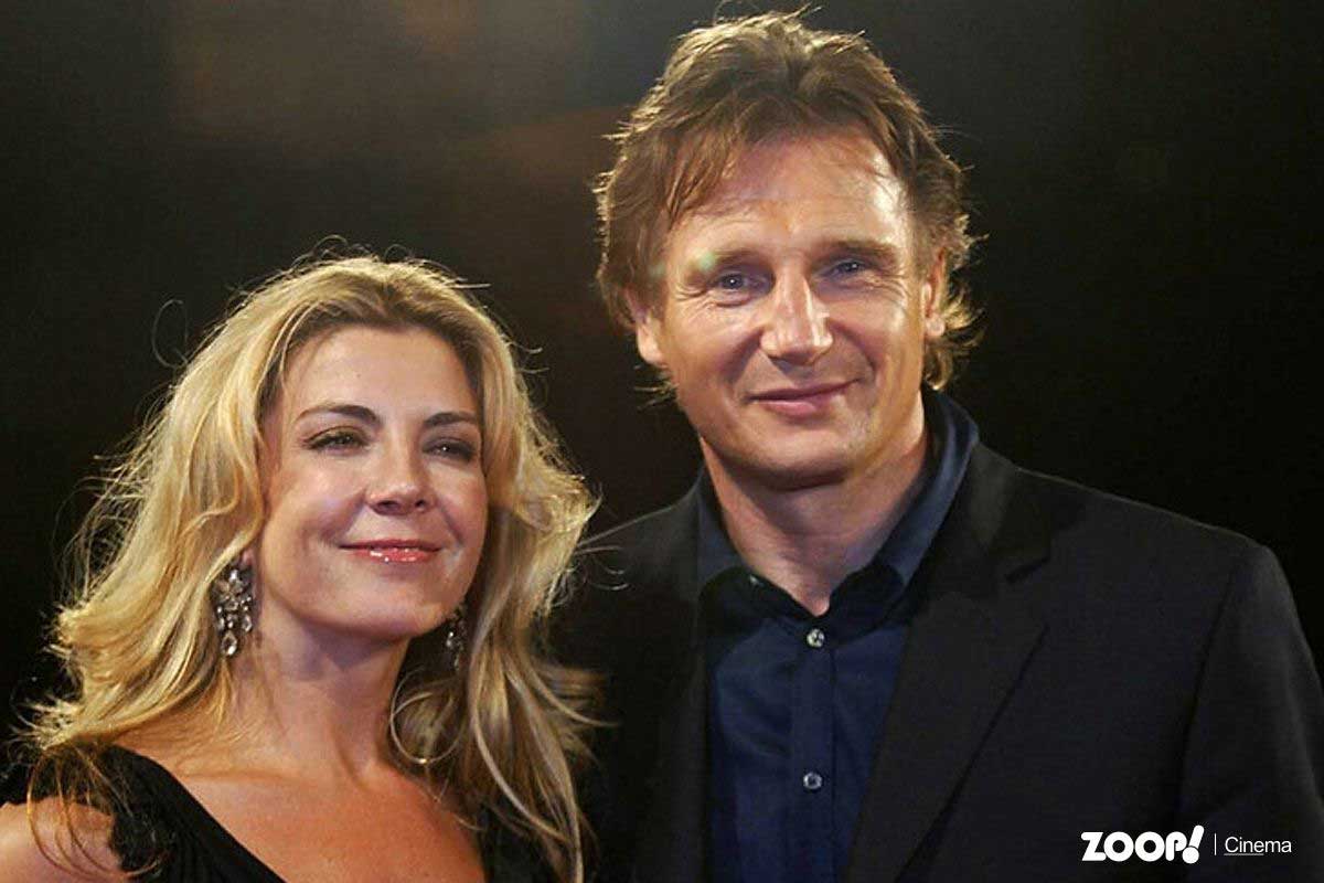 Lian Neeson e a esposa, Natasha Richardson. Não fiz James Bond porque minha mulher não deixou.