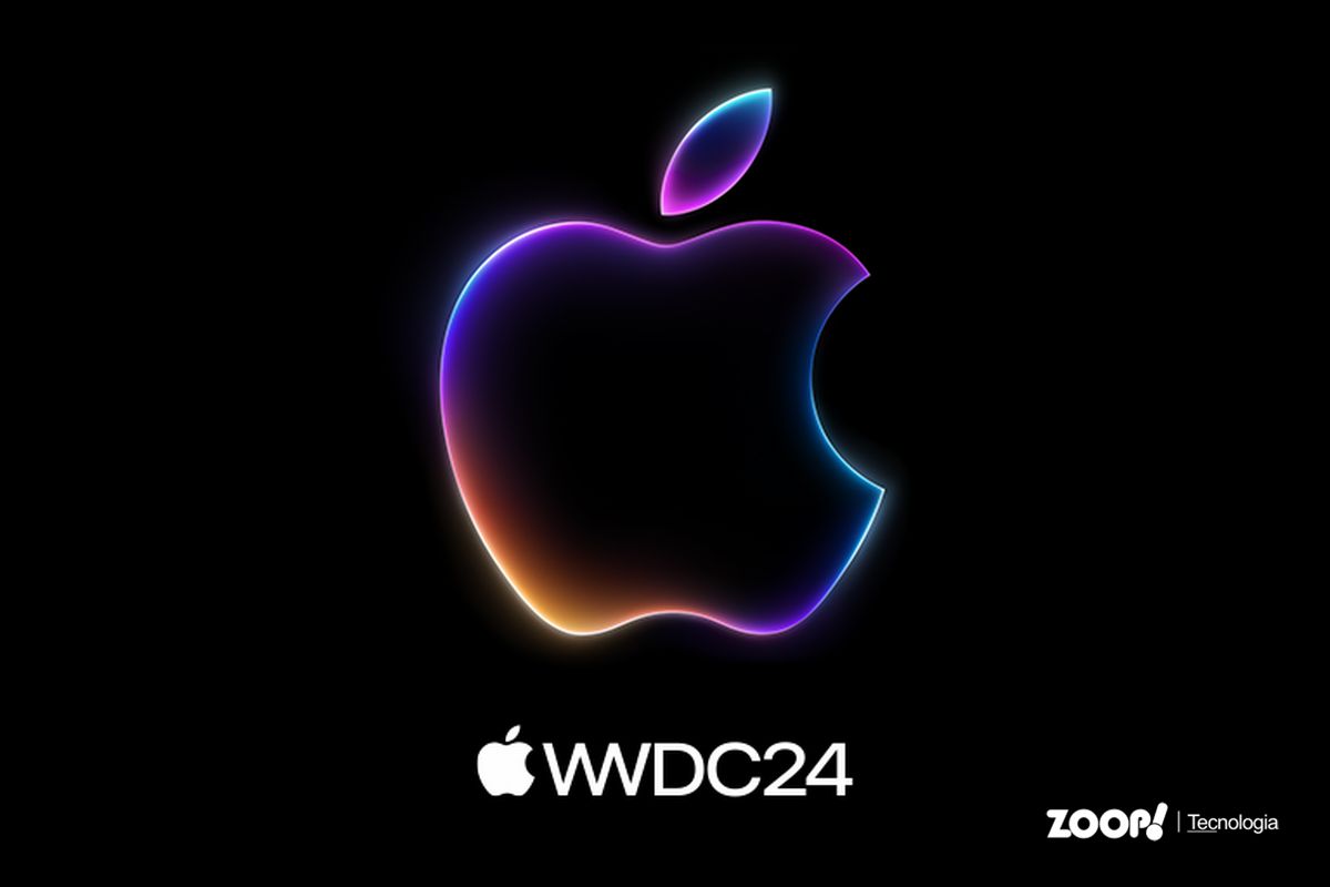 A marca da Apple em fundo preto ilustra nosso artigo sobre: Novidades da Apple para o iOS 18, iPadOS 18.