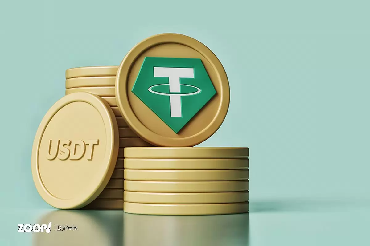 Uma pilha de USDT ilustra nosso artigo sobre: USDT.